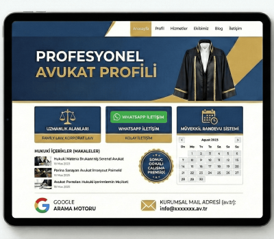 PROFESYONEL AVUKAT WEB SİTESİ